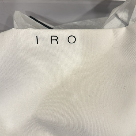 IRO Avina Black Lambskin Leather NWT Metallic Silver Lined Boots Size 38 - Picture 12 of 13